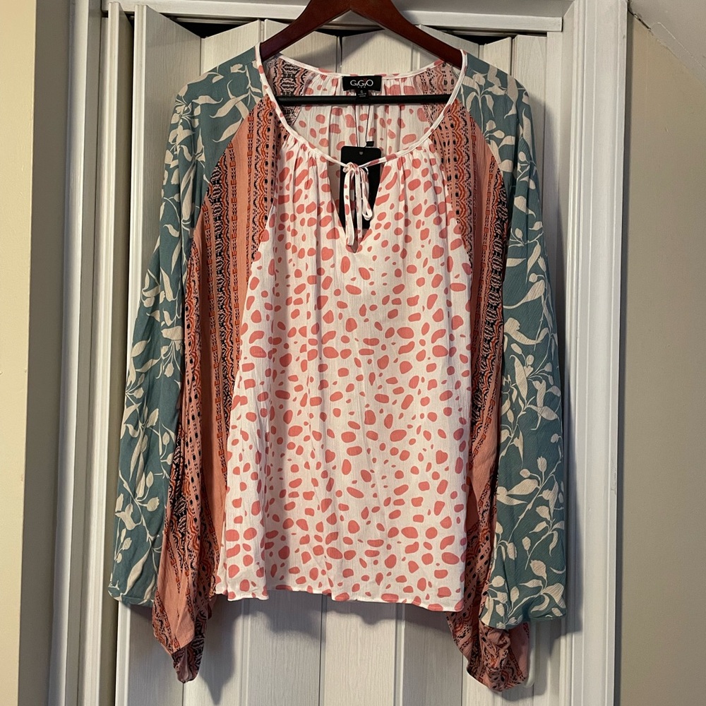 Gigio by Umgee Gorgeous Oversized Tunic/Poncho NWT